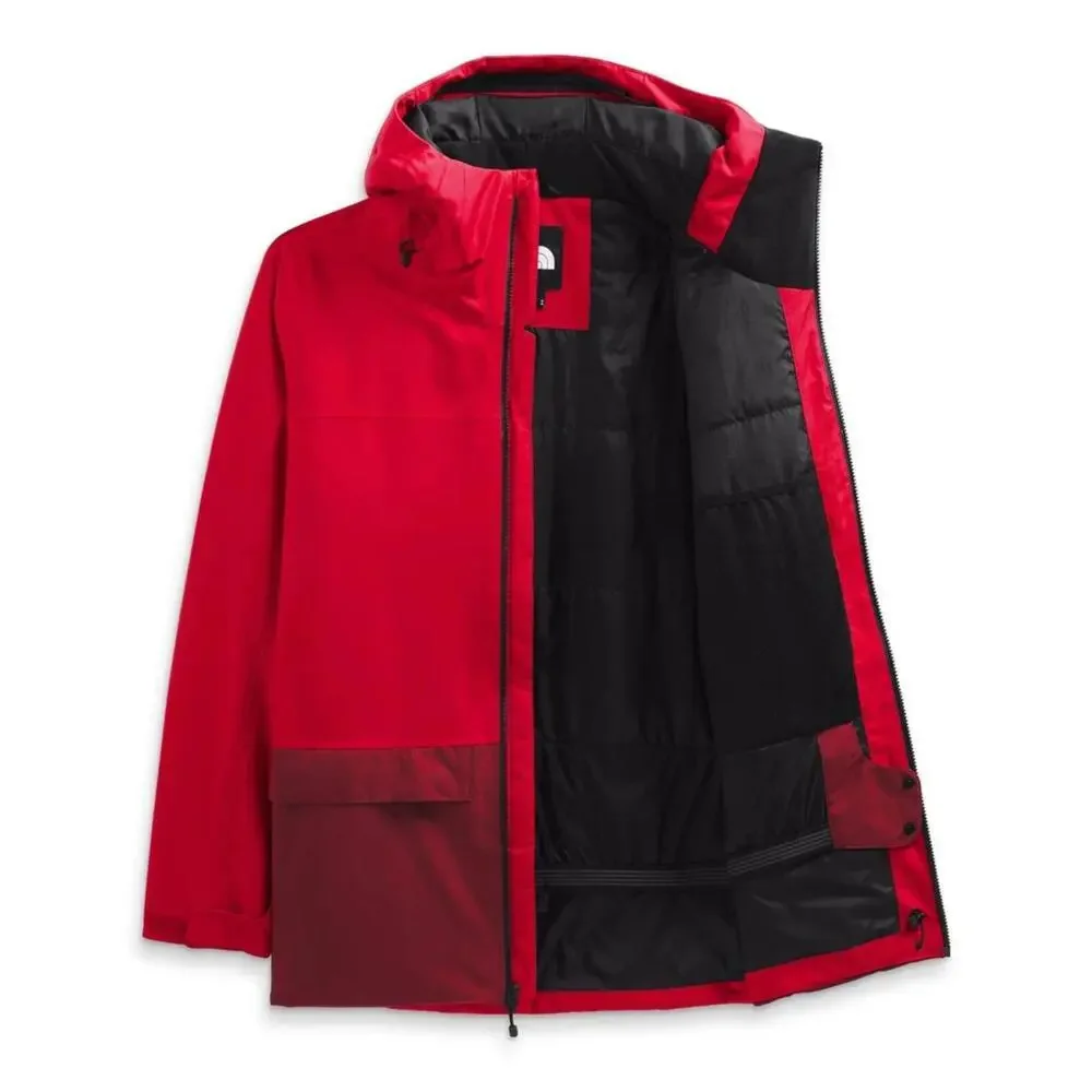 The North Face Sickline Jacket Men's 2XL Red Waterproof Full Zip Hooded KFC261